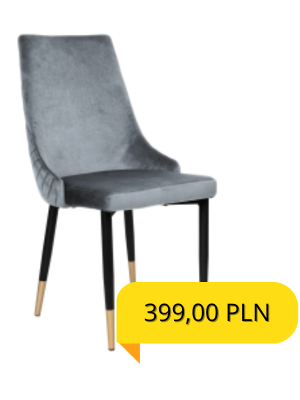 Krzesło welurowe tapicerowane Vermont Velvet ciemnozielone